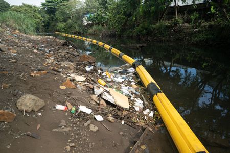 Panama city, Plastic pollution, river plastic pollution, Interceptor 022
