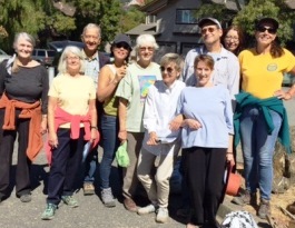 Sangha Volunteers on Coastal Clean Up Day